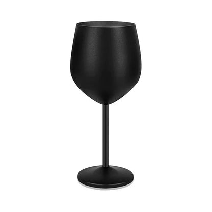 Elegant Stainless Steel Wine Goblet - 500ML