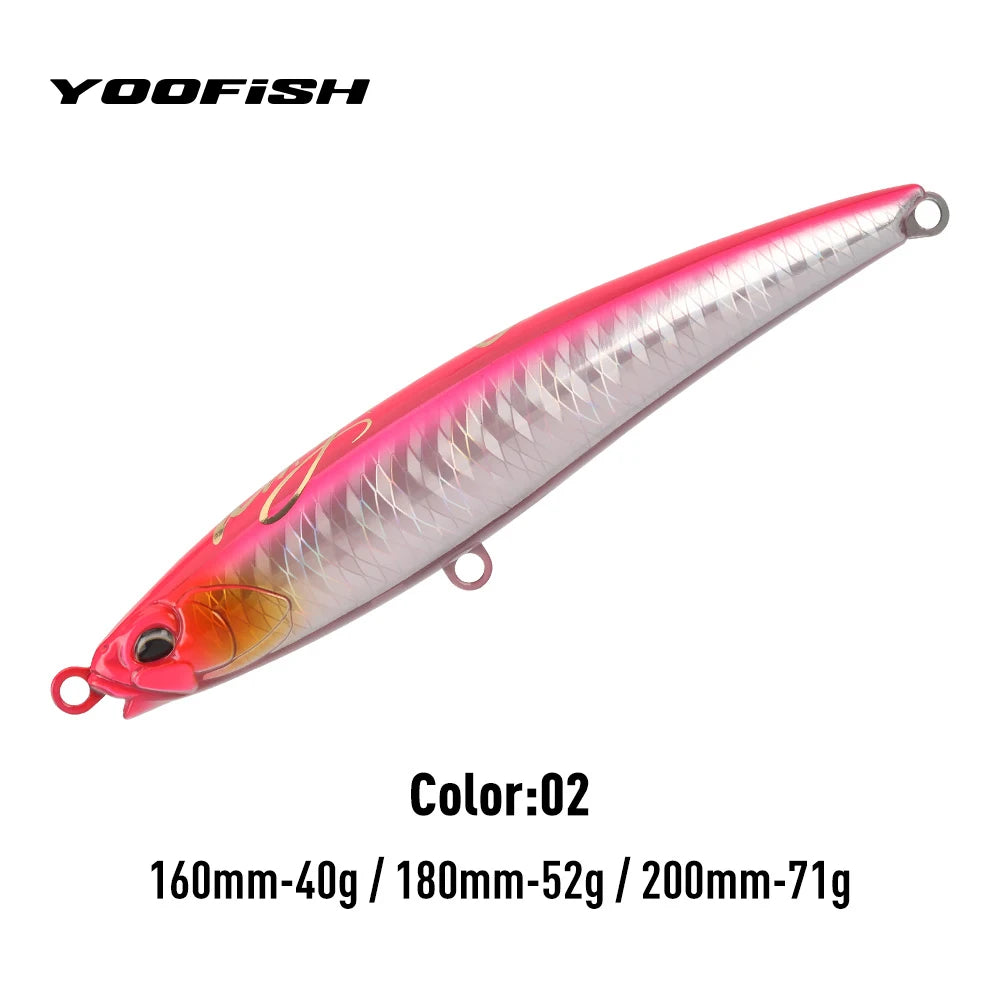 HookUpCo. GT Floating Pencil Fishing Lures 160mm - HookUpCo.