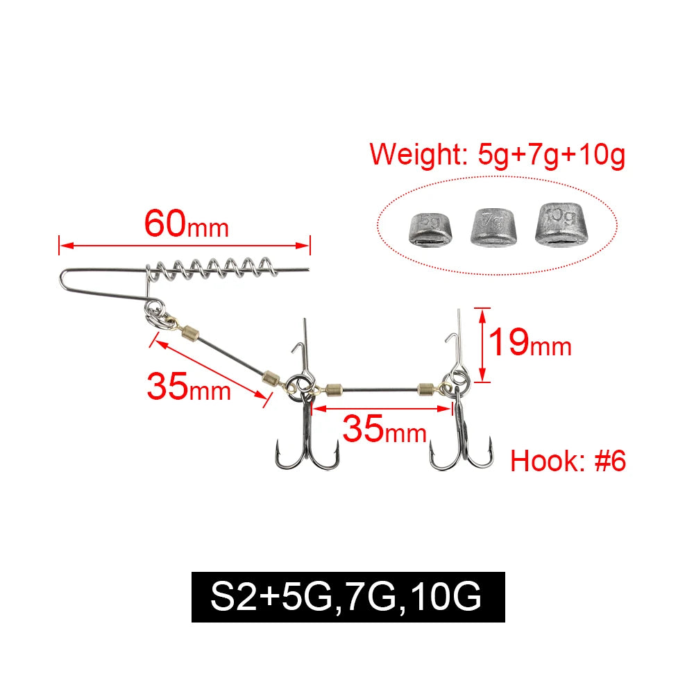 HookUpCo. Multi-Depth Pike Stinger Rig Kit - HookUpCo.