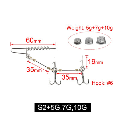 HookUpCo. Multi-Depth Pike Stinger Rig Kit - HookUpCo.