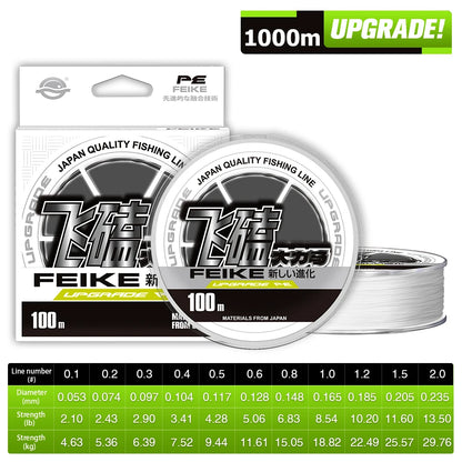 HookUpCo. Ultra Thin Braided Fishing Line 1000M