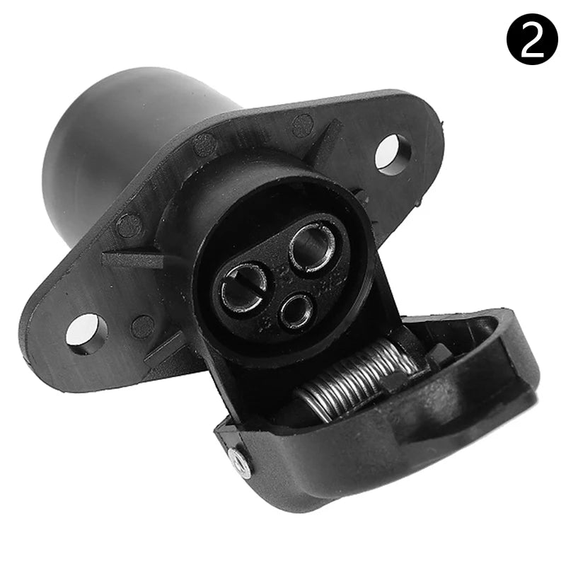 HookUpCo. 12V Round Trailer Socket Connector - HookUpCo.