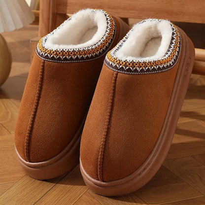 Fluffy Warm Winter Slippers with Non-Slip Soft Bottoms