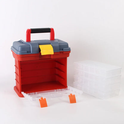 HookUpCo. Portable Tool Storage Box with Drawers