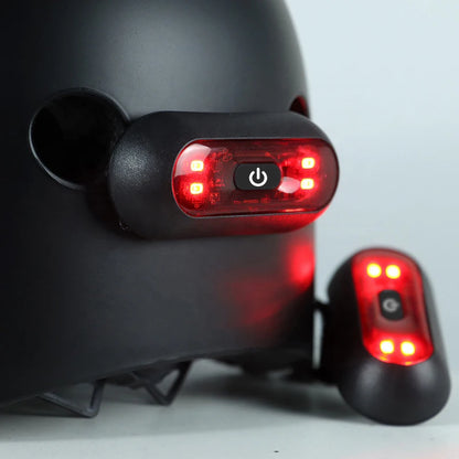 HookUpCo LED Bike Helmet Tail Light
