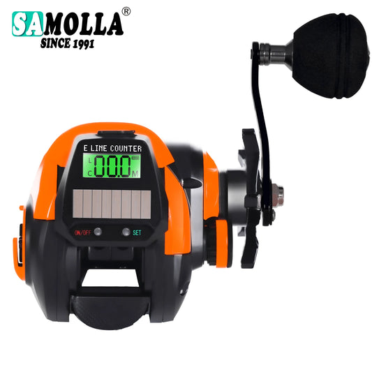 HookUpCo. Waterproof Fishing Reel with USB Solar Charging