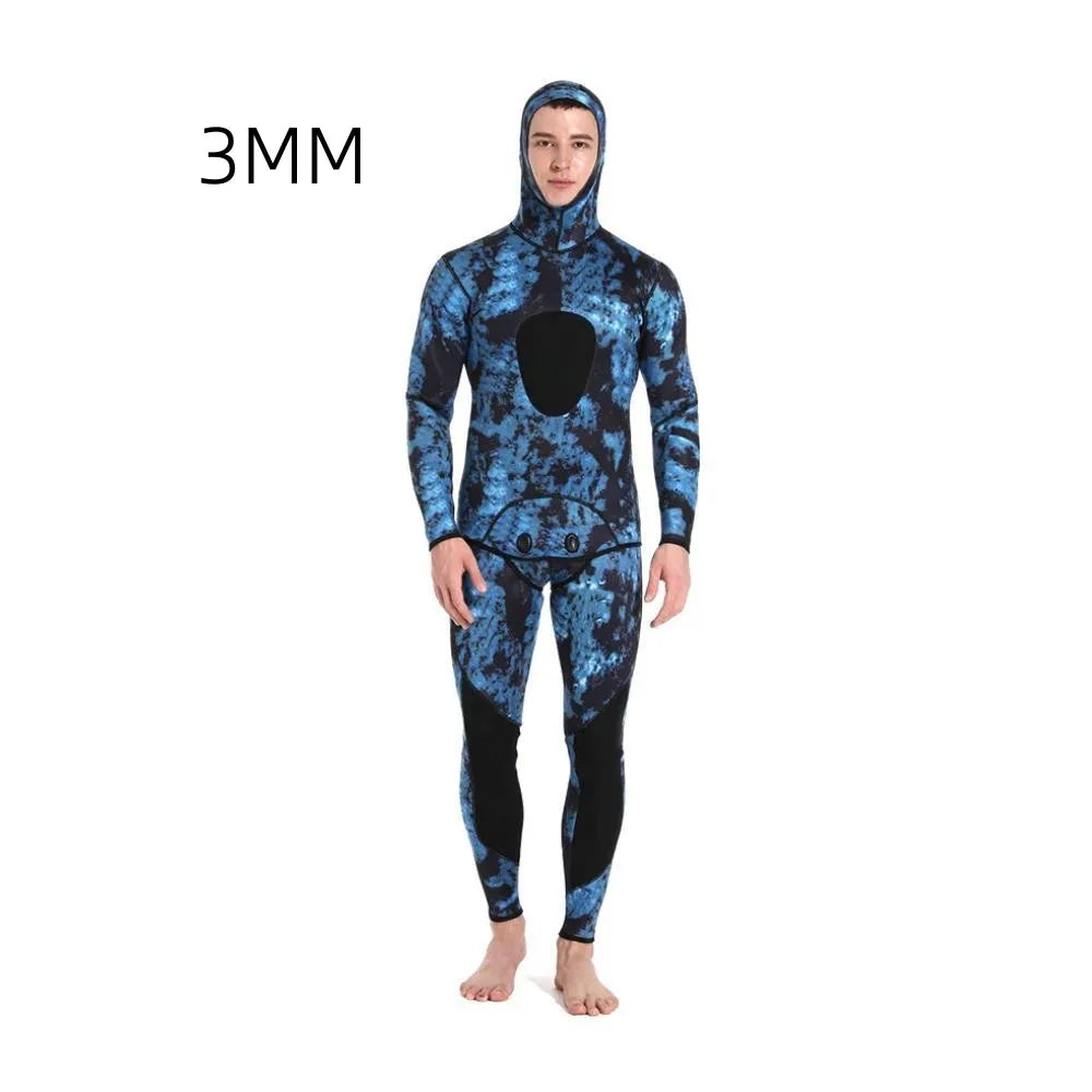 Camouflage Cold Water Diving Spearfishing Neoprene Wetsuit for