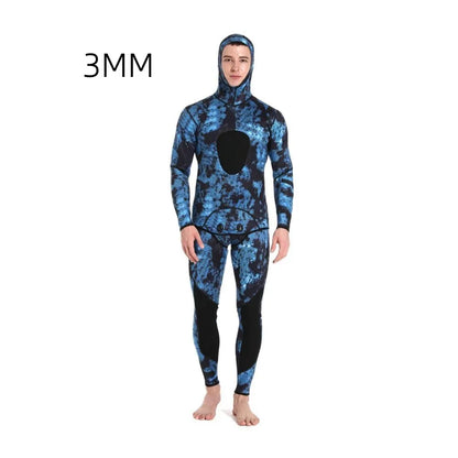 Camouflage Cold Water Diving Spearfishing Neoprene Wetsuit for