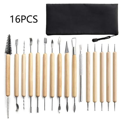 Pottery Clay Sculpting Tools Kits for Creative Artisans - Kits from 5 to 62 PCS.