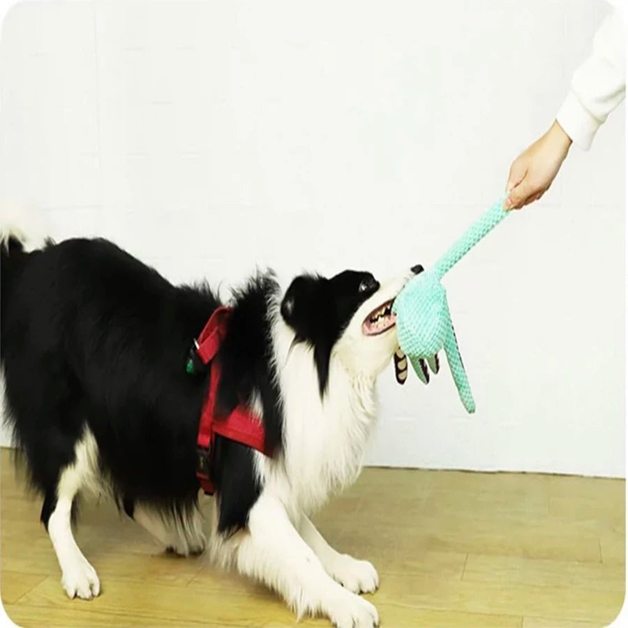 HookUpCo. Plush Octopus Toy with Sound for Dogs