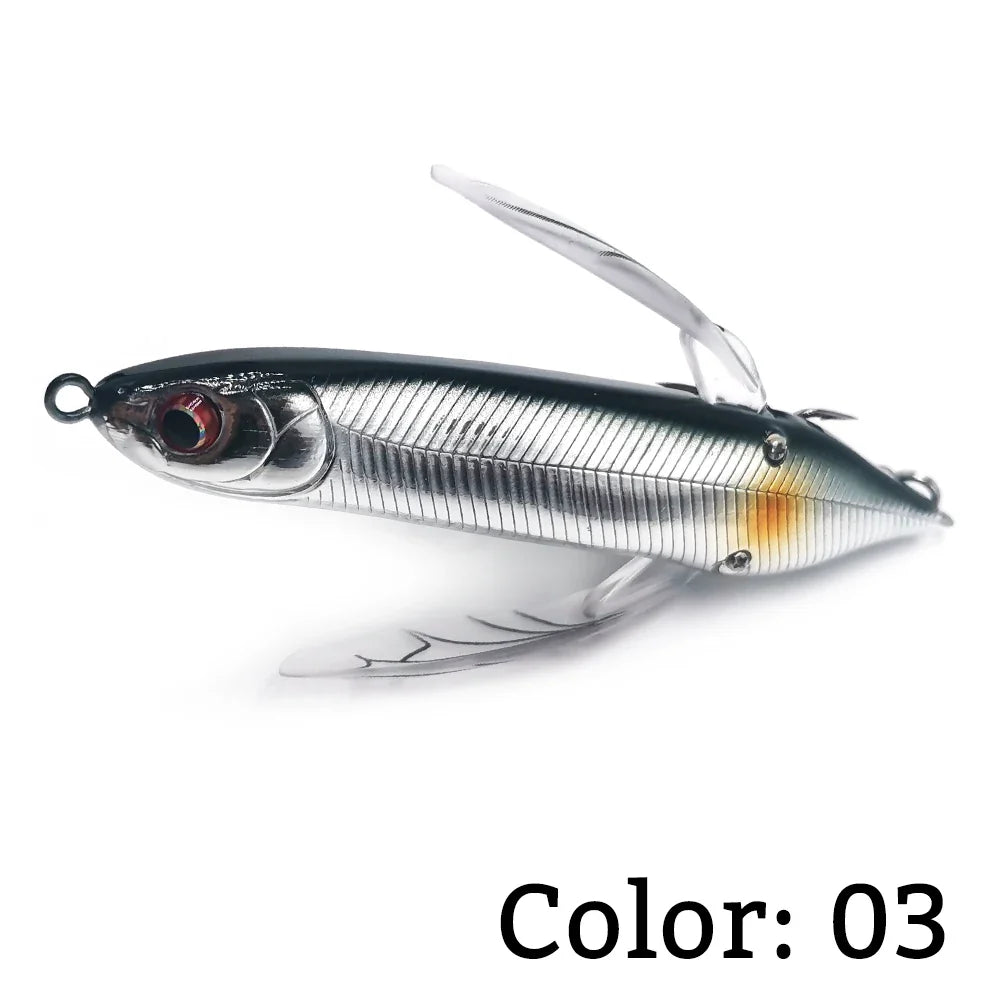 HookUpCo. Dragonfly Topwater Lure for Bass Fishing 80mm