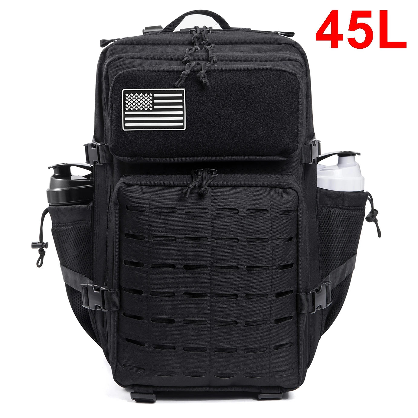 25L/45L Tactical Backpack with Bottle Holder for Outdoor Use