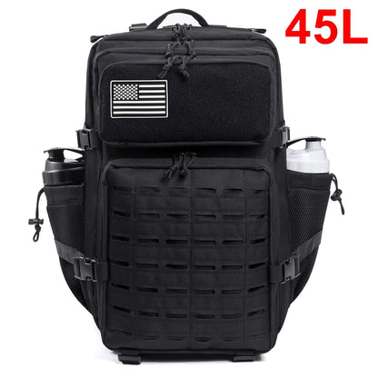 25L/45L Tactical Backpack with Bottle Holder for Outdoor Use