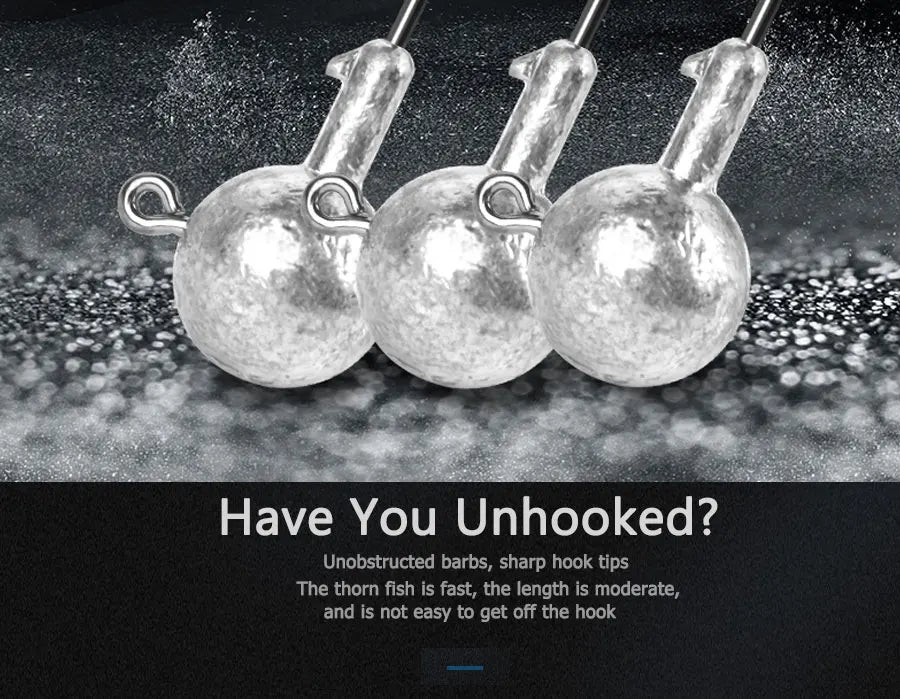 Versatile Jig Head Hooks for Fishing - Multiple Sizes Available