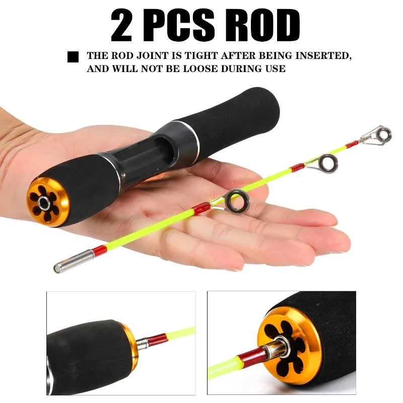 HookUpCo. Ultralight Mini Winter Fishing Rods - HookUpCo.
