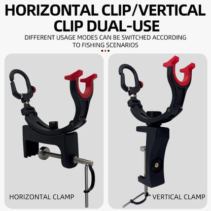 HookUpCo. Adjustable Double-Head Fishing Rod Holder - HookUpCo.