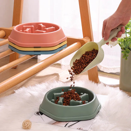 HookUpCo. Non-Slip Slow Feed Bowl for Healthy Pets