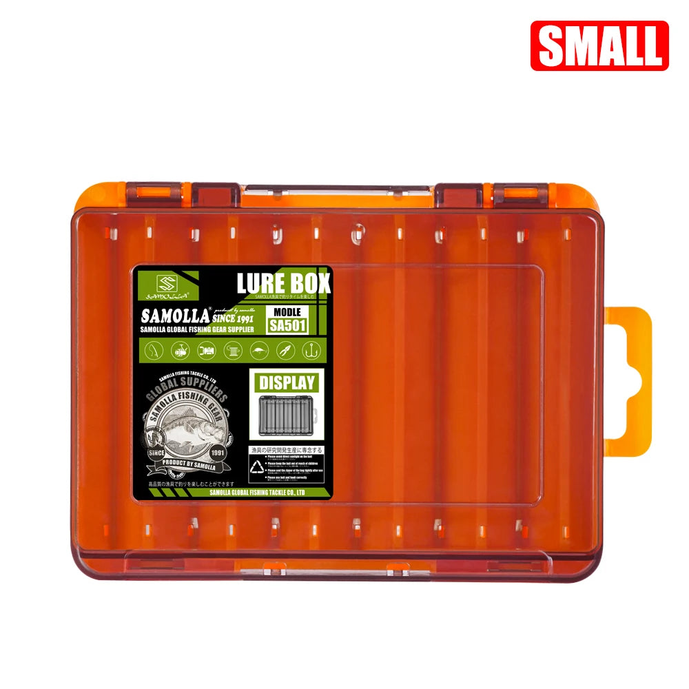 Compact Double-Sided Tackle Box for Efficient Fishing Storage