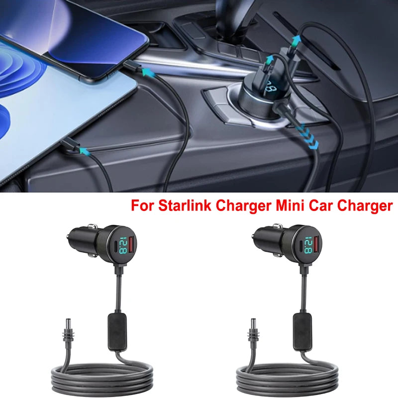 HookUpCo. Waterproof 3-in-1 Car Charger with Voltmeter - HookUpCo.