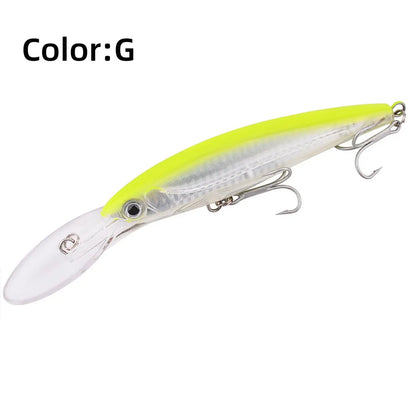 HookUpCo. Big Floating Minnow Lure for Trolling