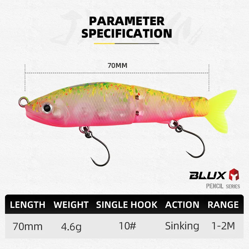 HookUpCo. Sinking Swimbait Lure 70mm - HookUpCo.