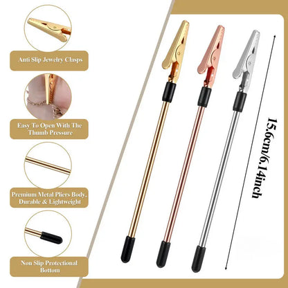 Metal Bracelet Hook Tool for Easy Jewelry Wearing Assistance