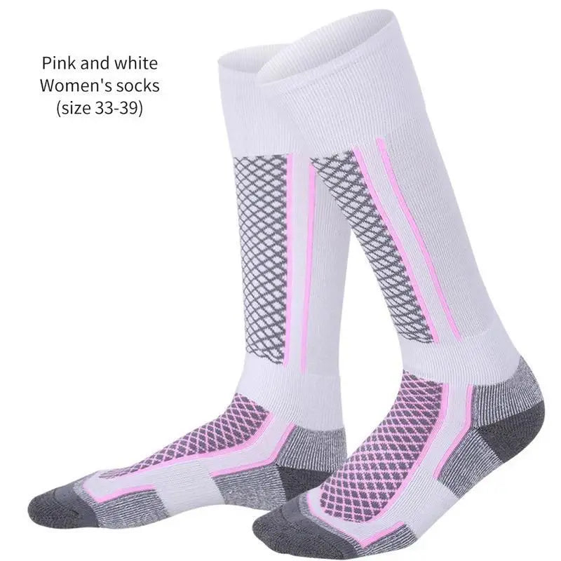 HookUpCo. Warm Thick Ski Socks for Outdoor Sports and Hiking