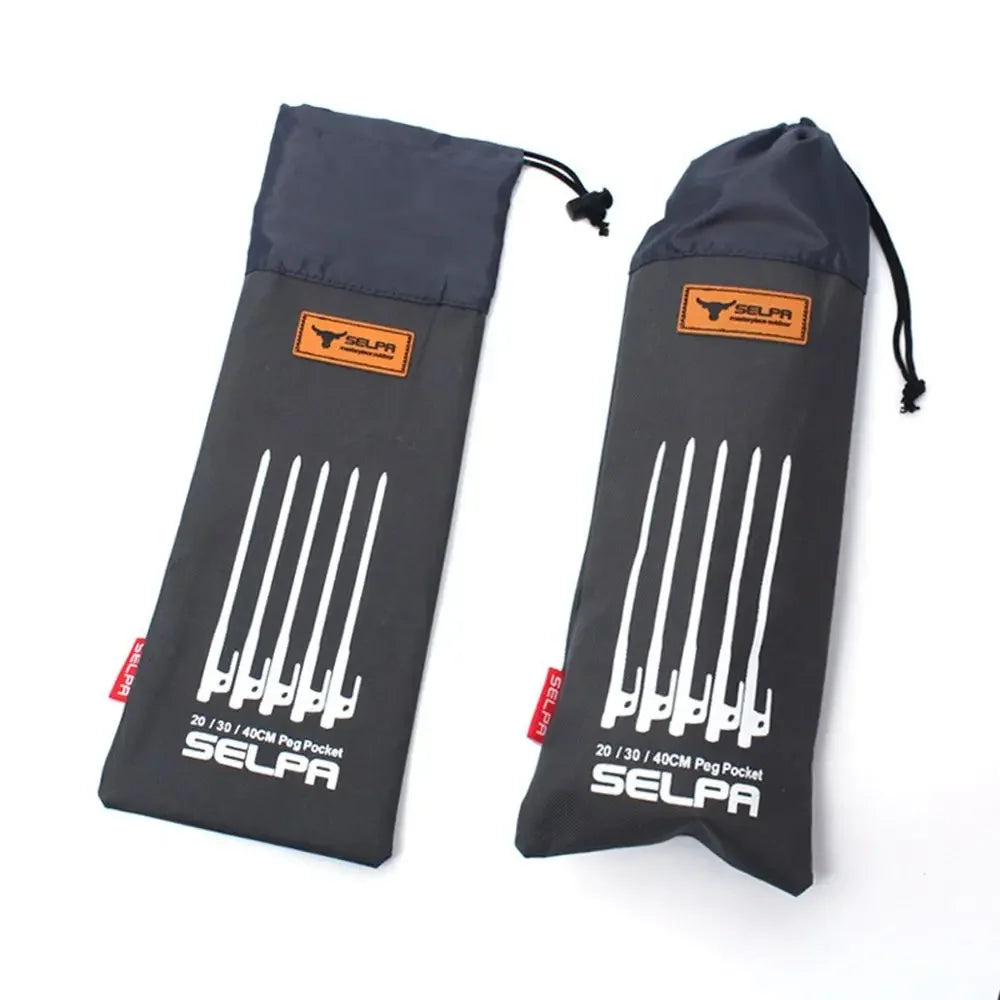 HookUpCo. Multi-Function Tent Pegs Storage Pouch - HookUpCo.
