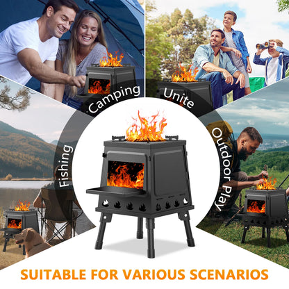 Portable Cast Iron Wood Stove