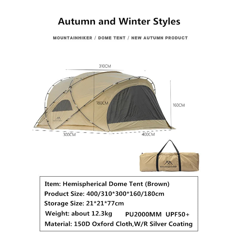 HookUpCo. Rainproof Dome Tent for Camping Adventures - HookUpCo.