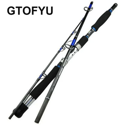 HookUpCo. 3-Piece Carbon Surf Fishing Rod 30-50lb - HookUpCo.