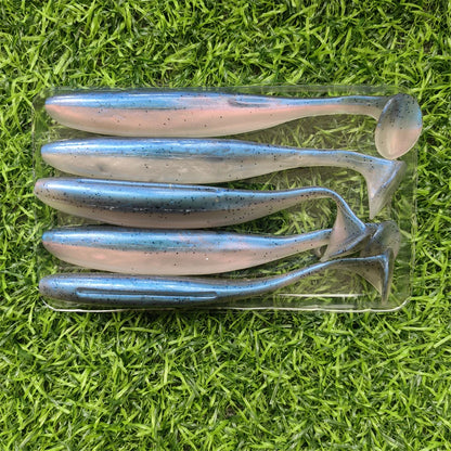 HookUpCo. 5pcs Silicone T-Tail Fishing Lures - HookUpCo.