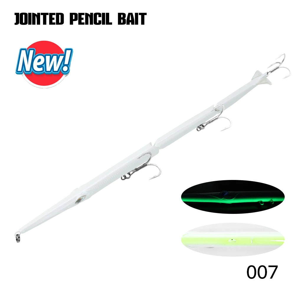 HookUpCo. Jointed Pencil Fishing Lure for Seabass - HookUpCo.