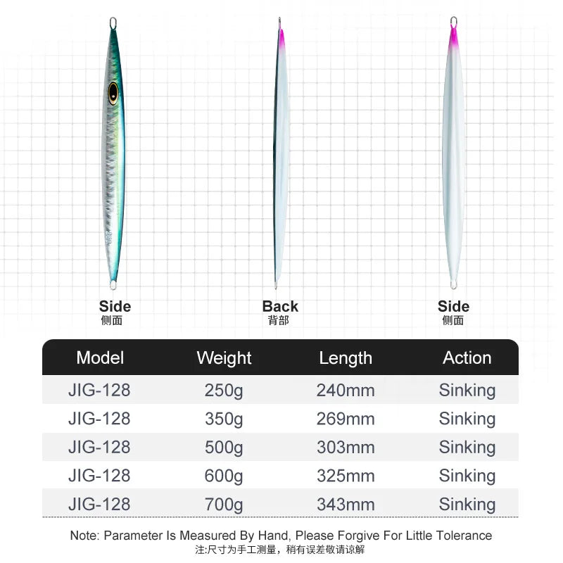 HookUpCo. Luminous Metal Plate Fishing Lure - HookUpCo.