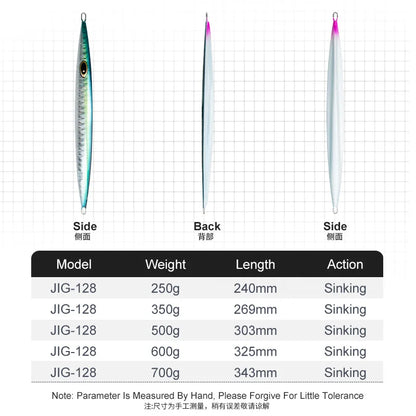 HookUpCo. Luminous Metal Plate Fishing Lure - HookUpCo.