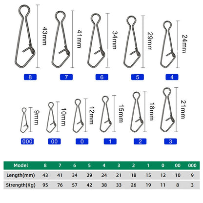 HookUpCo. Fishing Swivels Connectors 100/200pcs - HookUpCo.