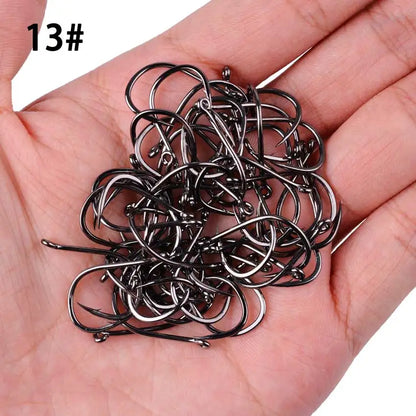 HookUpCo. 100pcs Circle Carp Fishing Hook Set - HookUpCo.