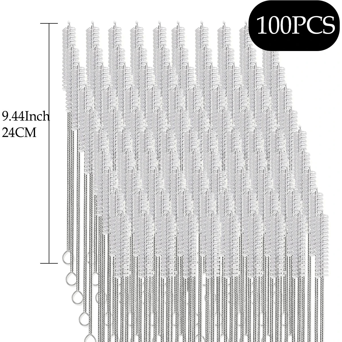 HookUpCo. Extra Long Straw Cleaner Brush Kit