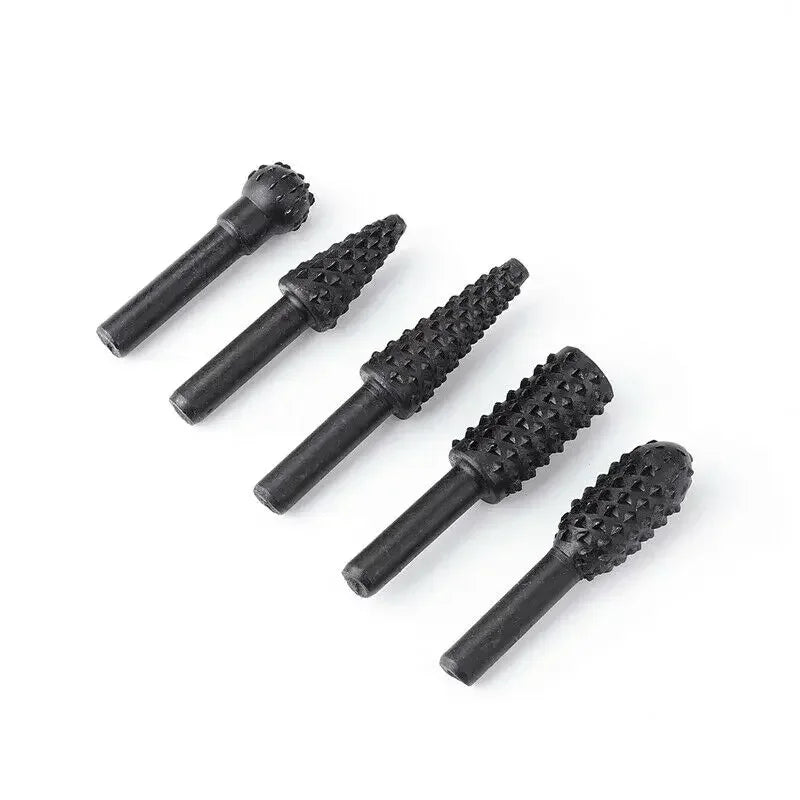 HookUpCo. 1/4" 5-Piece Wood Drill Bit Set