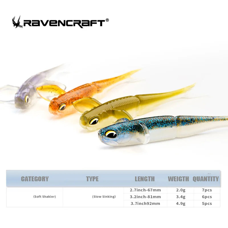 HookUpCo. Drunk Shad Soft Fishing Bait 3 Sizes - HookUpCo.