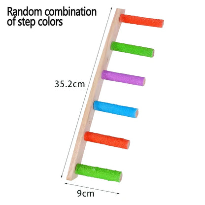 HookUpCo. Wooden Bird Climbing Ladder Toy