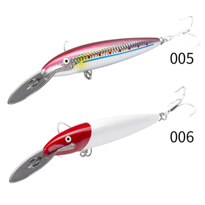 HookUpCo. Metal Lip Minnow Fishing Lure 140mm - HookUpCo.