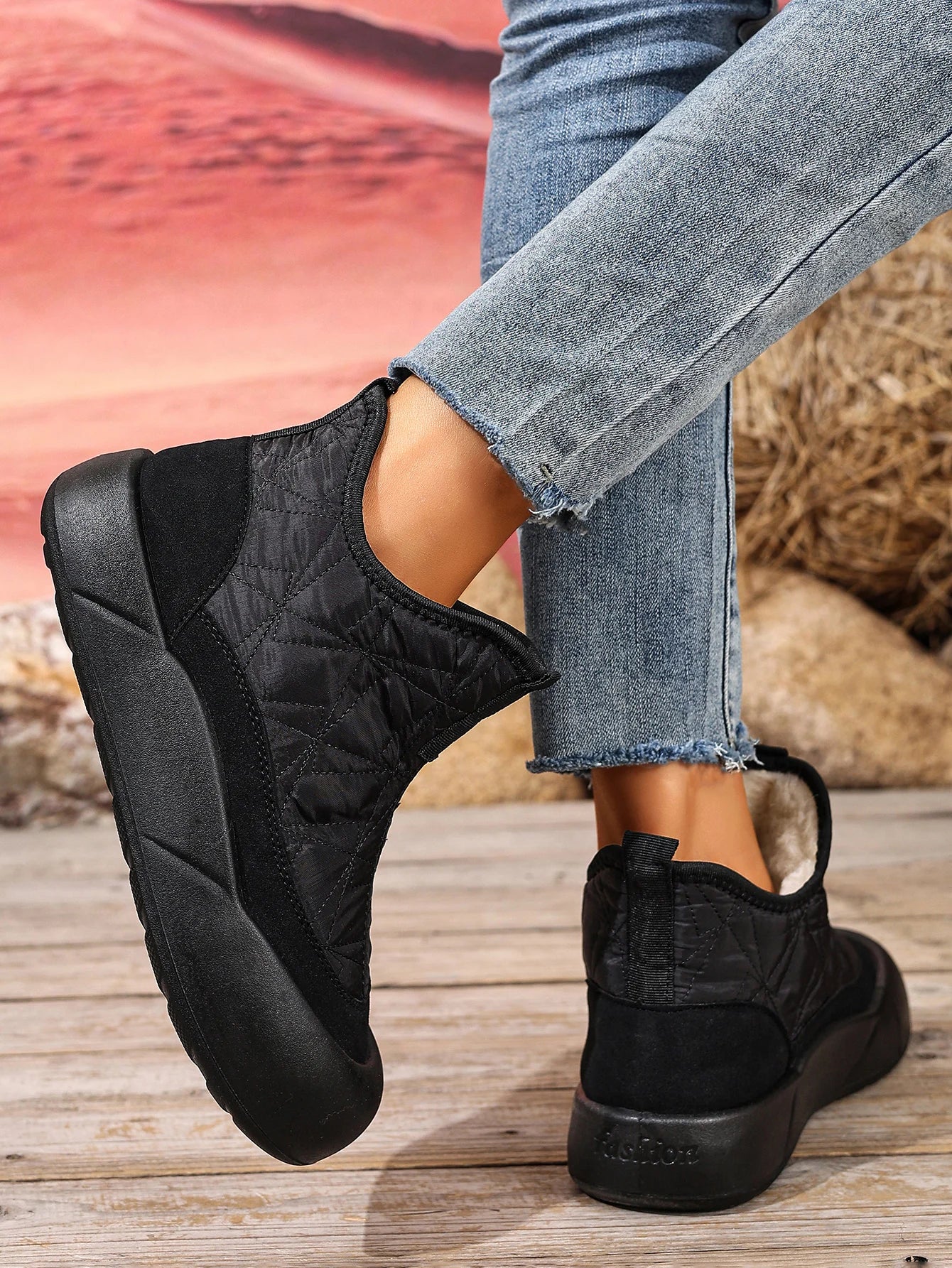 Cozy Fleece-Lined Snow Boots for Women - Non-Slip Comfort