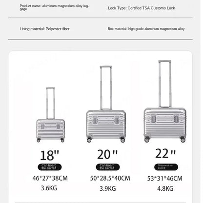 HookUpCo. Modern Aluminum Suitcase