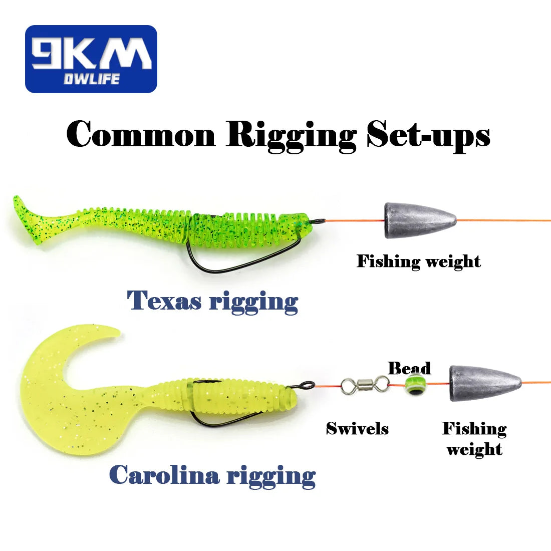 HookUpCo. 50Pcs Wide Gap Bass Fishing Hooks - HookUpCo.