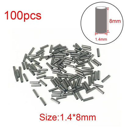 Copper Crimp Sleeves for Fishing Lines - 100pcs - HookUpCo.
