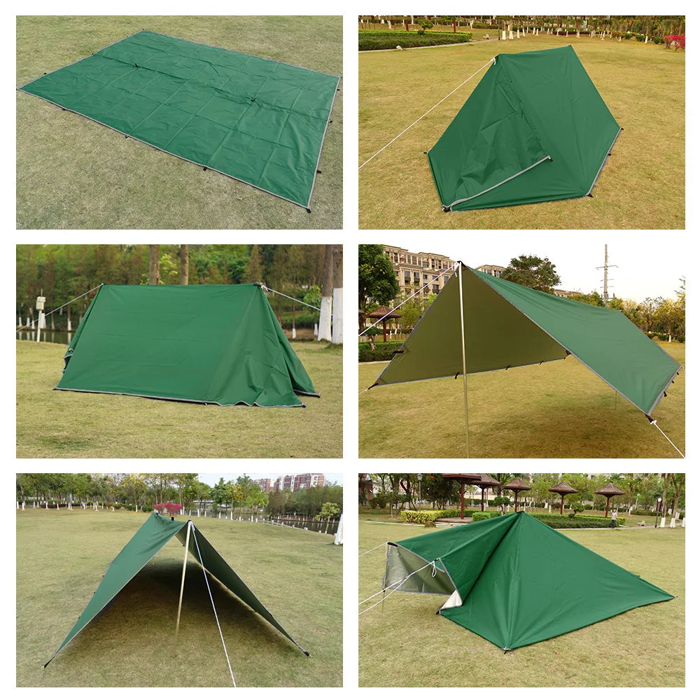 HookUpCo. Waterproof Tent Tarp with 19 Hang Points - HookUpCo.