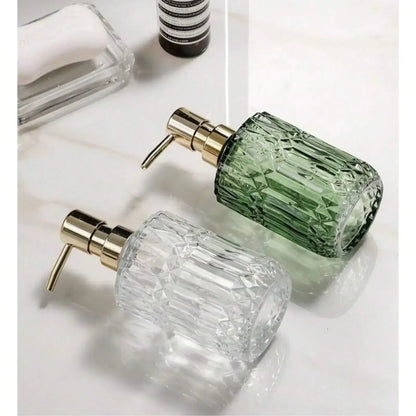 Clear Glass Soap Dispenser for Home and Office