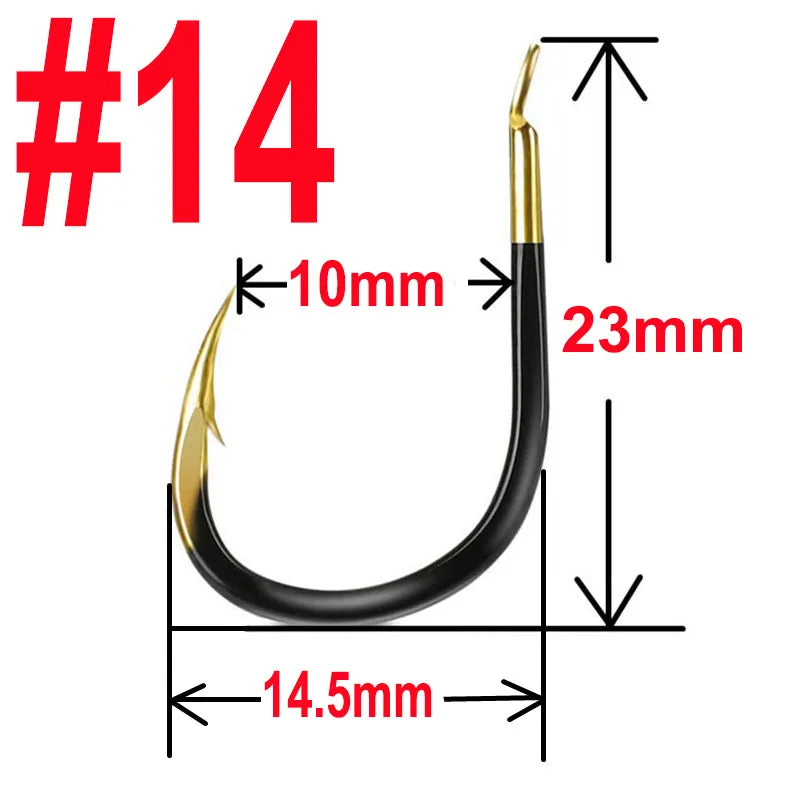 HookUpCo. Tungsten Steel Fishing Hooks, 20 Pack - HookUpCo.