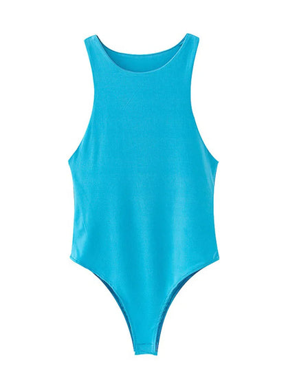 Chic Summer Bodycon Bodysuit for Women in 4 Stylish Colors